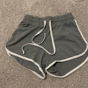 Grey Drawstring Shorts- Women's XS